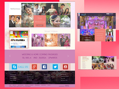 Wedding Services - Web design