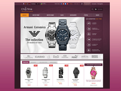 Branded Watches - Web design