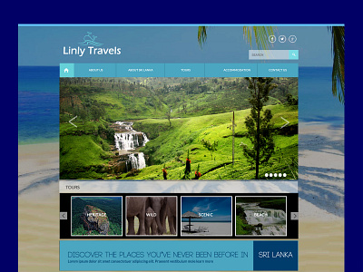 Travel - Web design