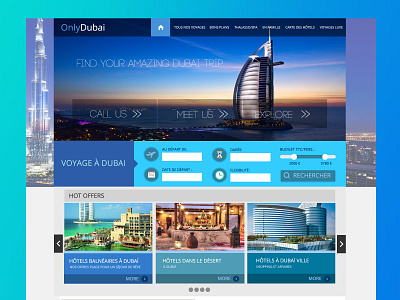 Tourism site - Web design