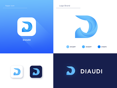 Diaudi logo apps logo brand d design dribbble invite dribbble invites invite invites logo logo d logodesign logos logotype logotypedesign web