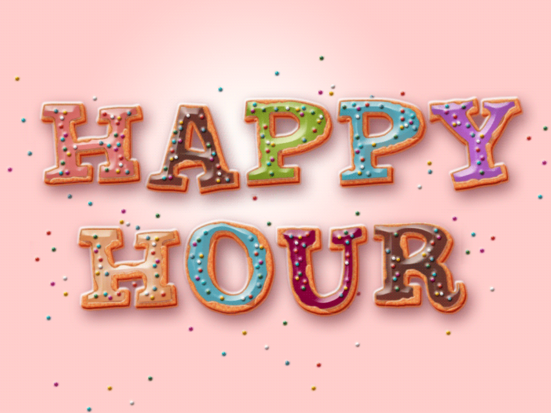 Happy Hour Typography typography