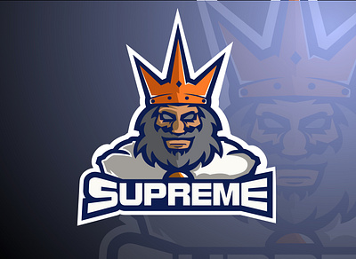 King |e-sports logo design battle character design e sport emblem esport face game illustration logo vector