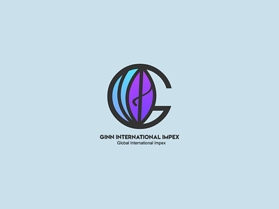 Ginn International impex adobe illustrator corel draw globe gradient international logo designing logos modern photoshop
