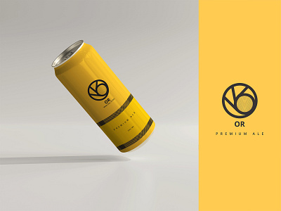 OR BEER adobe illustrator alcohol beer bottle branding design drinks europe graphic design health or photoshop yellow