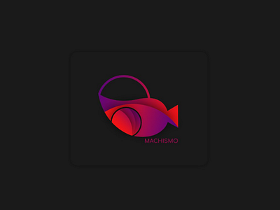 Machismo Logo adobe illustrator blue coral draw gradient logo design photoshop red vector videography