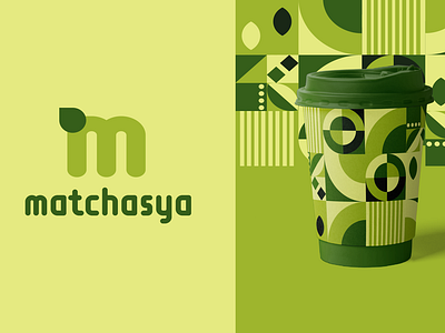 Matcha Tea Brand Logo & Pattern Design