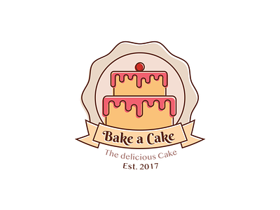 Bake a Cake - Logo Redesign bakery bakery logo branding cake logo graphic design illustration logo logo design rebranding