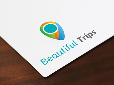 Beautiful Trips colorful location nature pixilito professional safari travelling business card travelling company trip trip logo vacation yacht trip