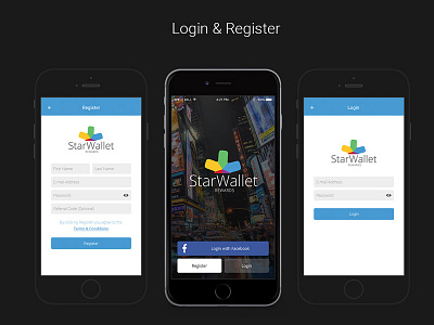 Starwallet - Login & Register