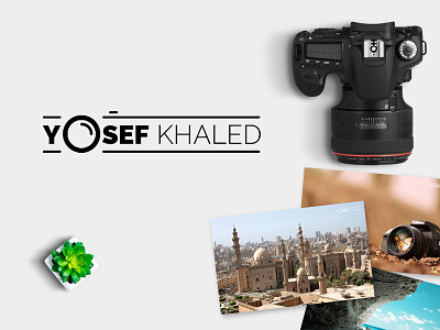 Photographer Logo Design - Yosef Khaled branding design graphic design logo logo design photographer photography