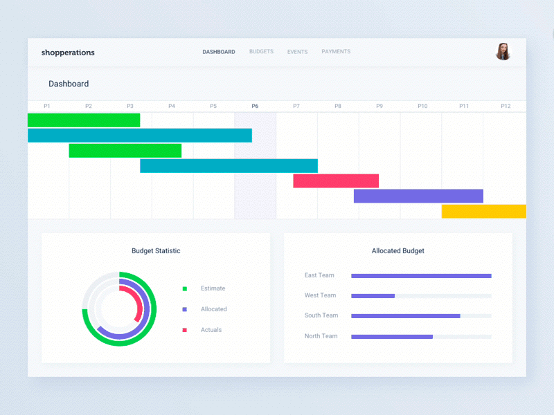 Shopperations | Dashboard animation