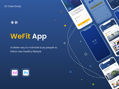 WeFit Application design ui ux