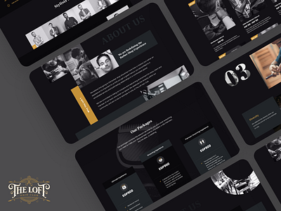 The Loft Hair Club Website app branding design hairclub ui ux