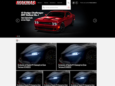 MAKINAS Redesign | Homepage - 2014 cars homepage makinas redesign slide widescreen