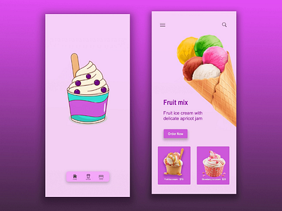 Fruit mix android app design application ios ui ui design uiux ux ux design