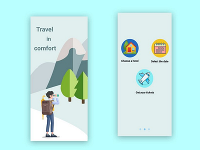Design and development of a cool application for a travel agency app design travel travel app ui ui design ux ux design