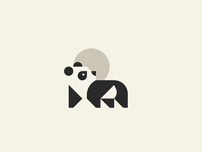 Panda animal branding icon illustration logo minimalism negative space panda panda bear