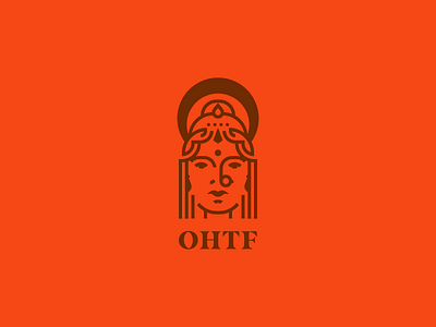 OHTF branding geometry girl goddess icon identity illustration logo logotype mark minimal minimalism princess queen woman