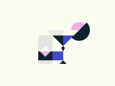 Drinks cocktail drinks icon design icon geometry illustration minimalism
