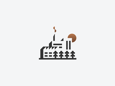 Factory (updated) branding factory geometry icon identity logo mark minimalism