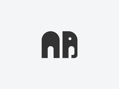 Elephant animal branding elephant geometry icon identity logo mark minimalism symbol