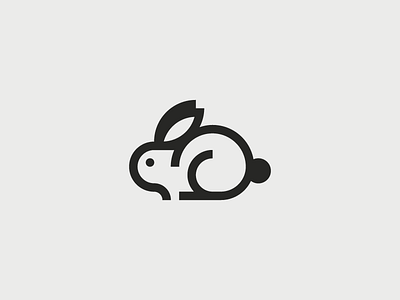 Bunny animal branding bunny cute geometry icon identity illustration logo logotype minimalism rabbit