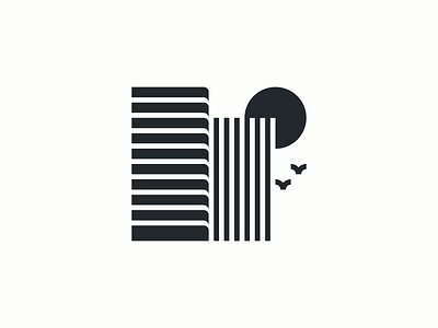 Architecture Obsession architecture brand branding building city geometry icon landscape logo minimal minimalism real estate