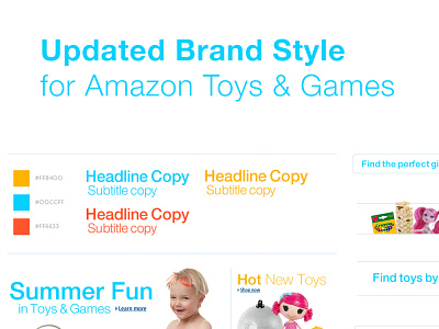 Amazon Toys & Games Refresh amazon brand brand design branding swiss design visual design web design