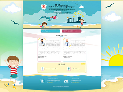Pedodontia Congress conference congress creative kids layout ui design webdesign