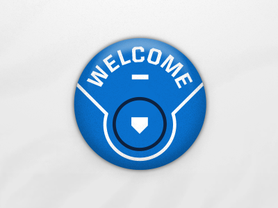 Welcome...Button baseball button