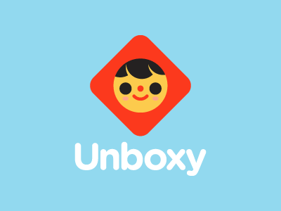 Unboxy cute logo smile