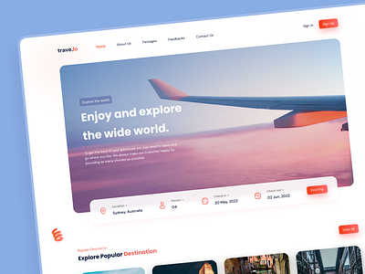 Travelo - Travel Landing Page ✈