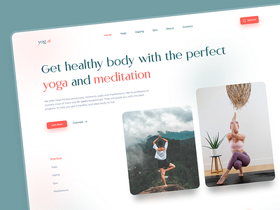 Yogai - Exercise Landing Page 🏃‍♂️