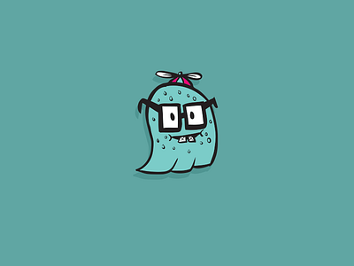 Ghost Nerd braces ghost glasses illustration junkykid nerd