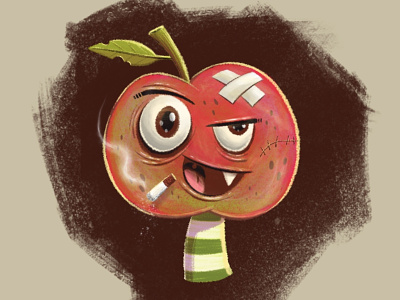 Version 2 - Bad Apple Johnny character characters design illustration ipad junkykid