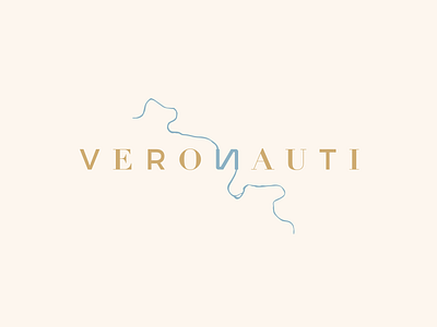 Veronauti adige association cartography city culture didot font geography history logo logotype modern montserrat nature river stone verona water