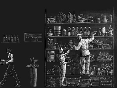 26 feet illustration for a food exhibition