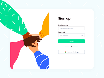 #DailyUI 001 - Sign up agile challenge collaboration daily ui dailyui login sign up ui