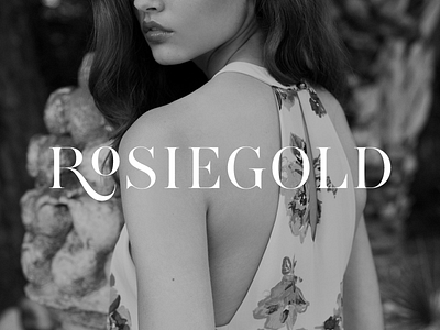 Rosiegold | Final Branding boutique branding clothing editorial fashion identity serif