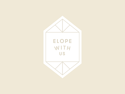 Elope With Us | Brand Concept 02 branding gem geometric identity lines modern