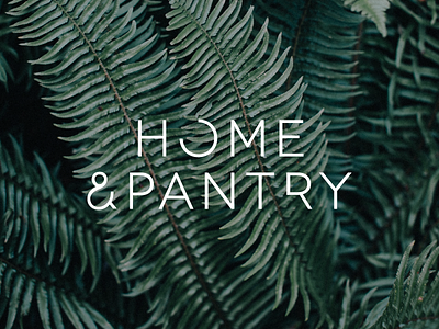 Home & Pantry | Branding Concept boutique branding identity letter manipulation palms sans serif simple store