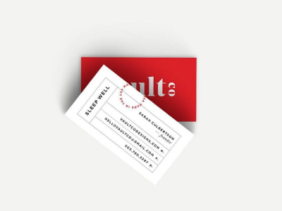 Vault Co | Final Business Cards branding business cards identity print