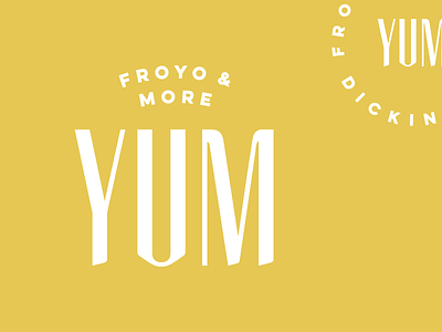 YUM | Final Branding Elements badge branding circle identity mark modern simple typography