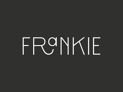 Frankie | Branding Concept branding identity letter manipulation modern sans serif typography