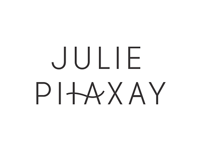 Julie Phaxay | Final Primary Logo branding identity letter manipulation logo modern simple typography