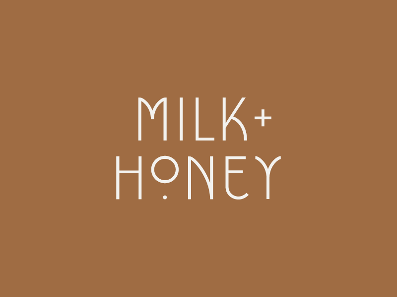 Milk + Honey | Primary Logo By Breanna Rose On Dribbble
