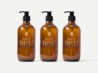 Misty Blue | Packaging Concept botanicals branding identity illustration leaves mockup package design packaging skin care