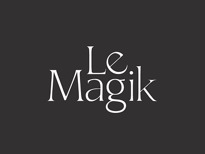 Le Magik | Conceptual Brand branding identity letter manipulation magic modern serif simple typography