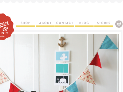 s&s e commerce homepage typography web design website
